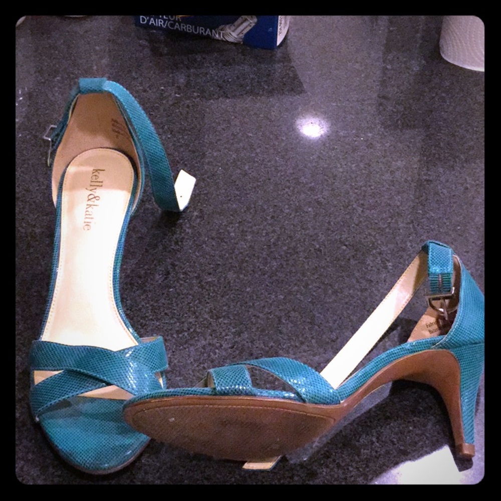 Teal sandals